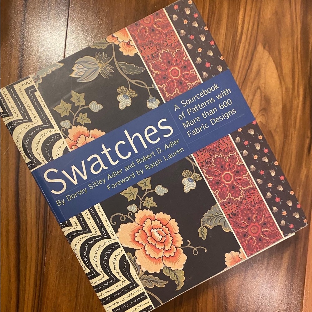 Swatches Pattern Sourcebook Coffee Table Book - Black and Blue